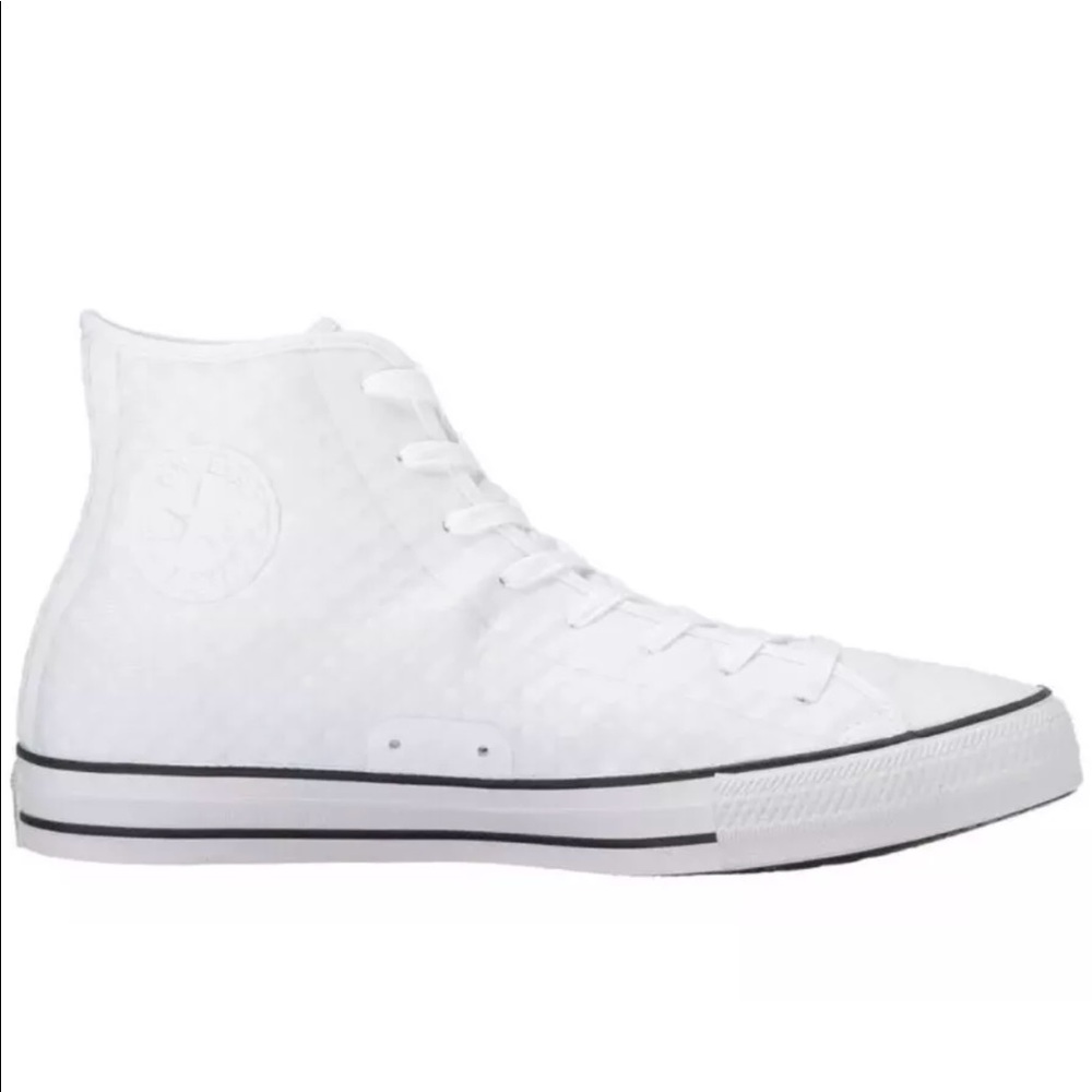 ✨1 HOUR SALE CONVERSE WOMENS WHITE SHOES HI TOPS - Picture 2 of 5